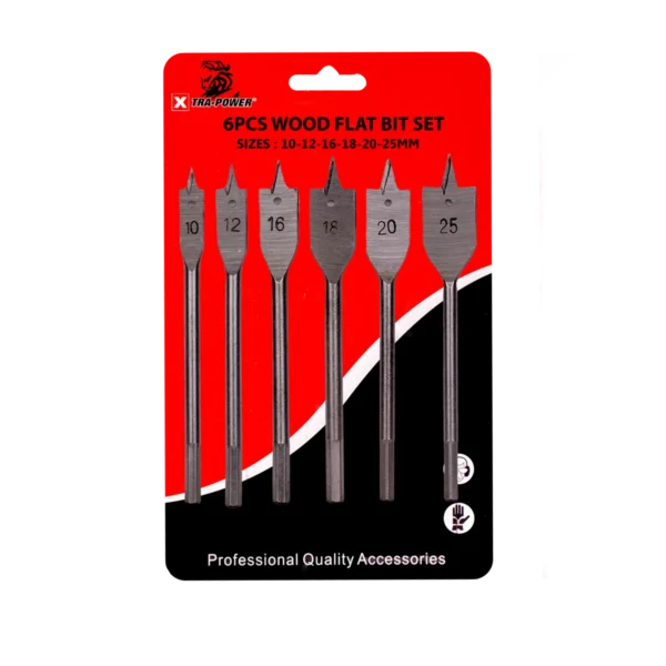 Xtra Power WOOD FLAT BITS set