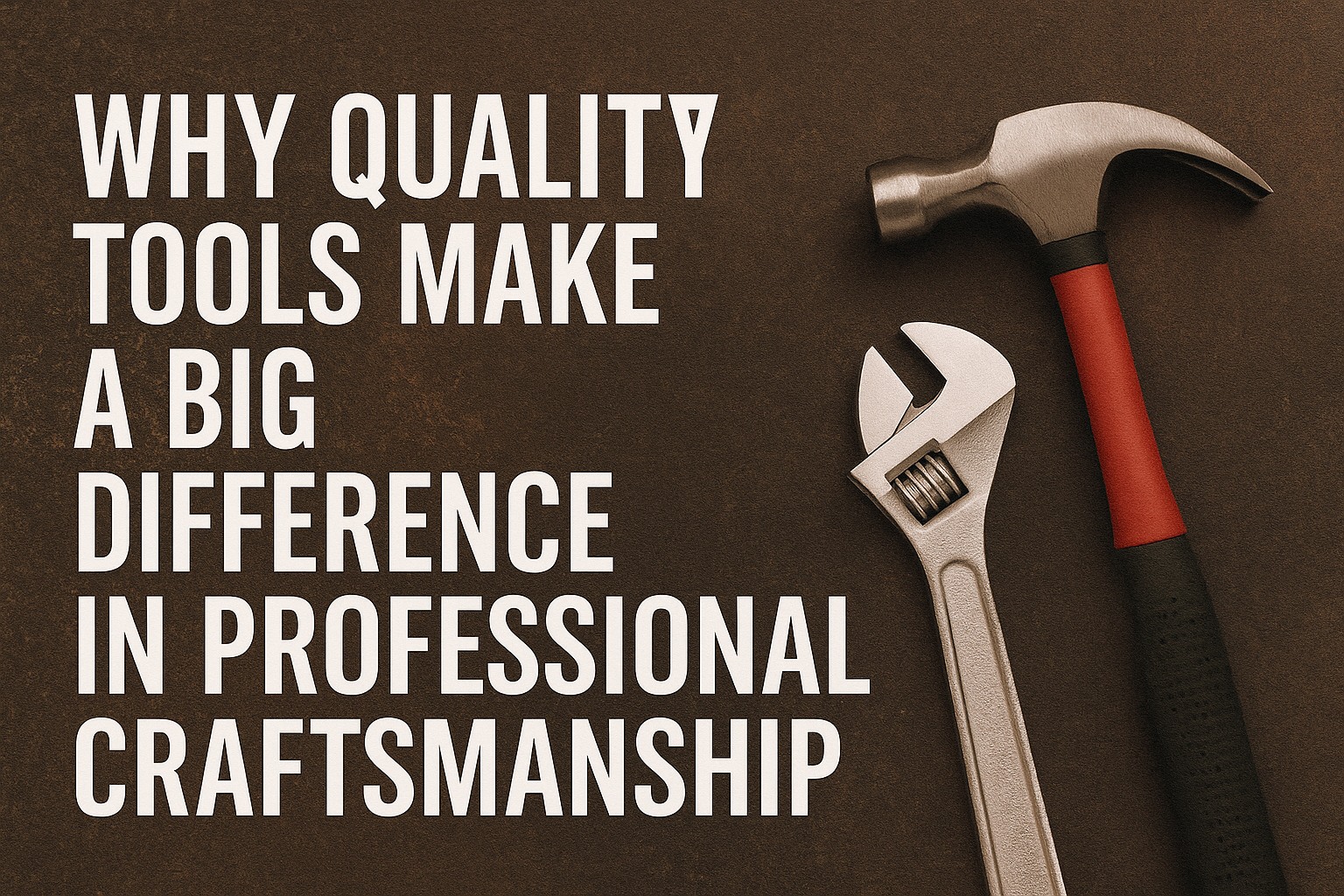 Why Quality Tools Make a Big Difference in Professional Craftsmanship