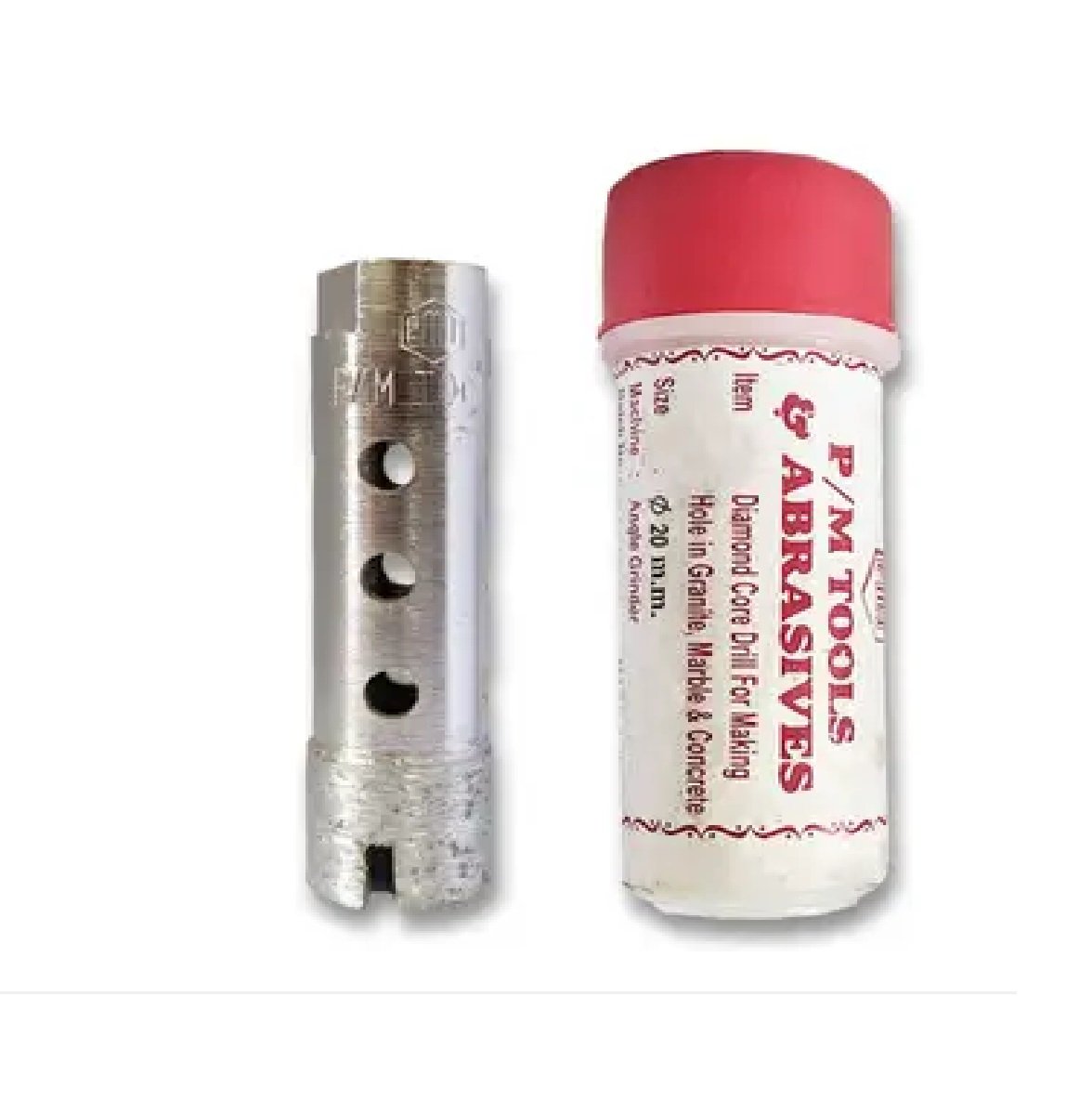 PMT Marble Core Bit  20MM for Drilling holes in Granite, Marble, Concrete and Tile Use With 4″ Angle Grinder